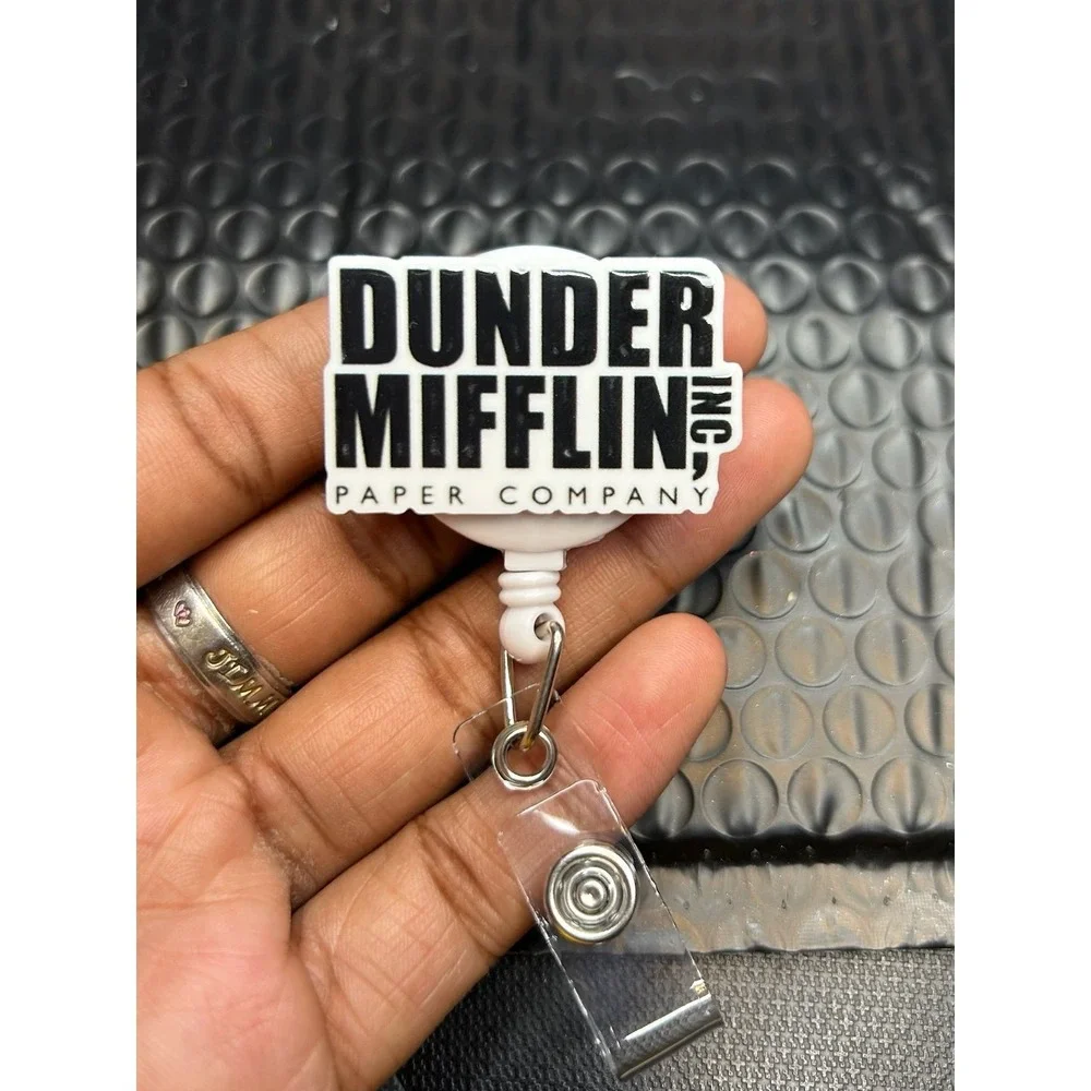 The office badge reel- Dunder Mifflin Inc